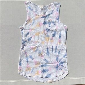 Crewcuts girls multicolor tie-dye tank top